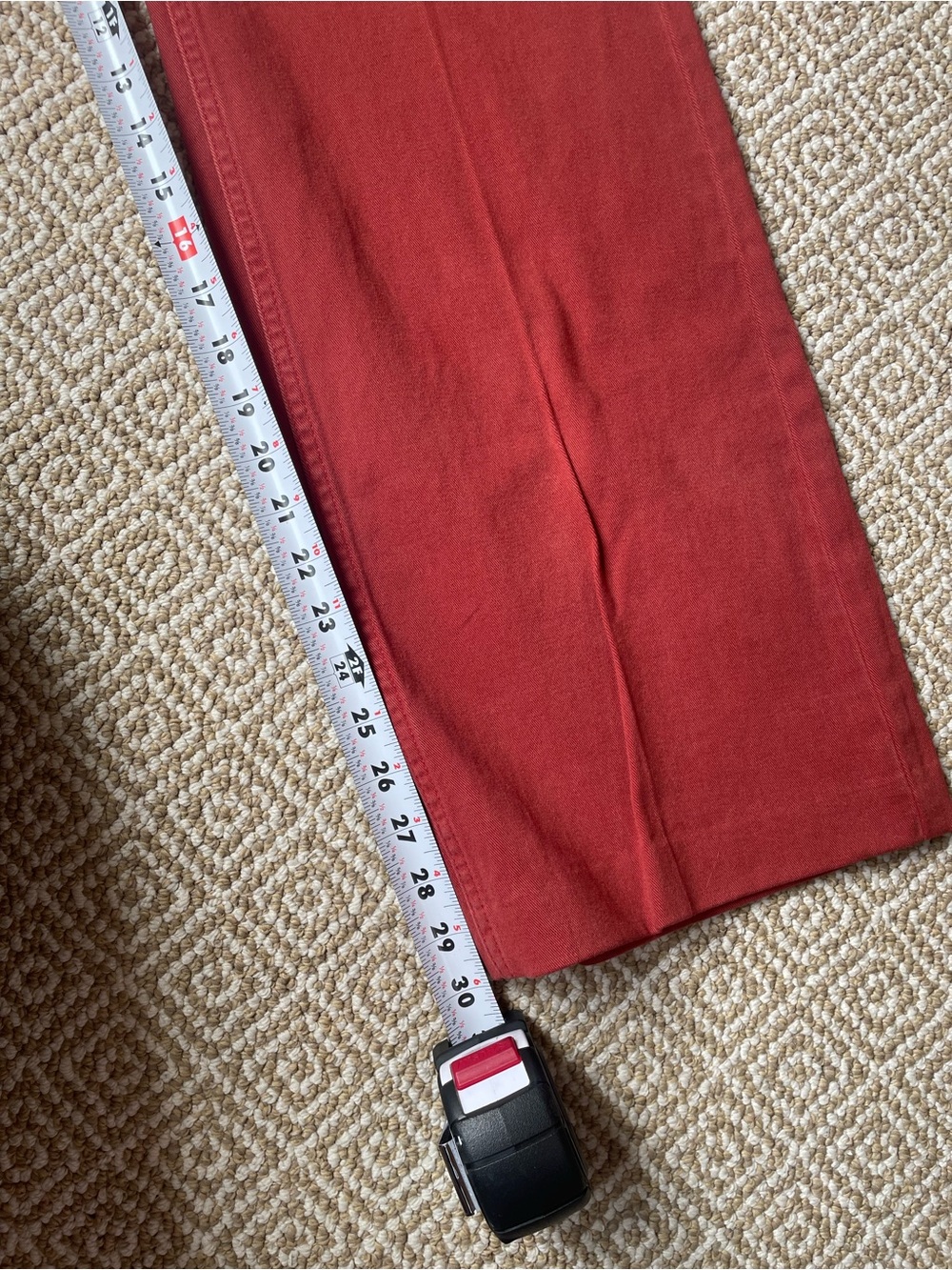 ASOS Rust Red Straight-Leg Jeans - Picture 9 of 9